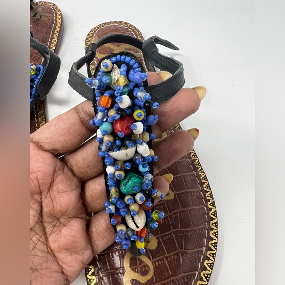 Sam Edelman Women Gabrielle Leather Split Toe Casual Ankle Strap Sandals Size 8 - Picture 3 of 6